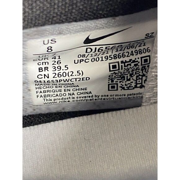 Nike Air Zoom Victory Tour 2 Golf Shoes White Black DJ6569-100 Men's Size 8 NEW - Picture 6 of 10